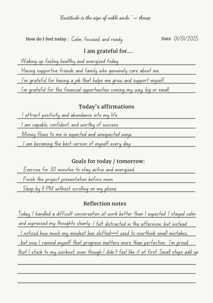 The One Minute Gratitude Journal™